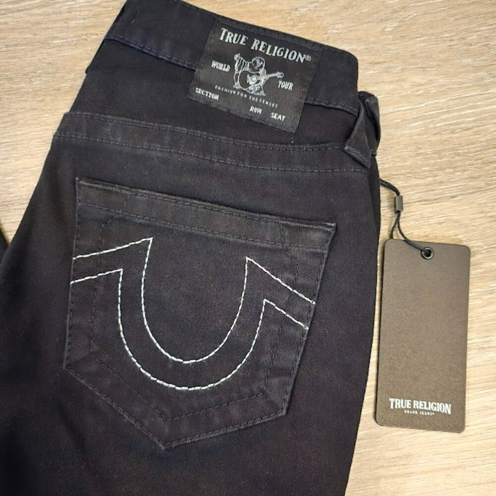 TRUE RELIGION JENNIE MID RISE CURVY SKINNY JEAN - SZ 27 BNWT - Picture 2 of 6